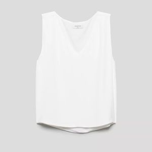 BABATON Aritzia Sleeveless V Neck Murphy Blouse | XXS